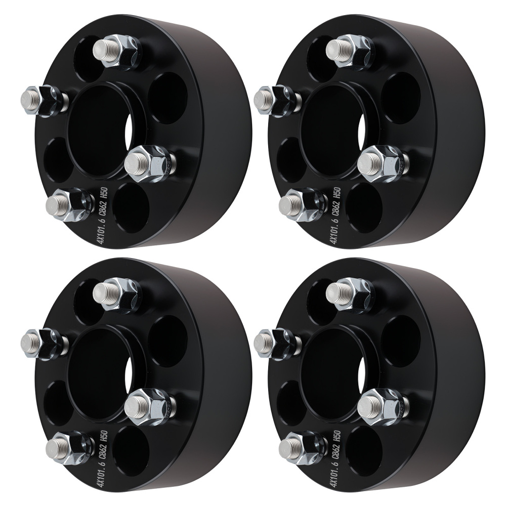 4PCS 2 Inch Aluminum Wheel Spacers 4x4 78.1mm Hub Bore 1/2x20 Thread compatible for EZGO