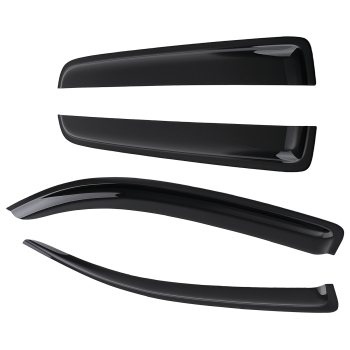 4PC Window Rain Guards Wind Deflectors compatible for Toyota Tacoma Double Cab 2016-2023