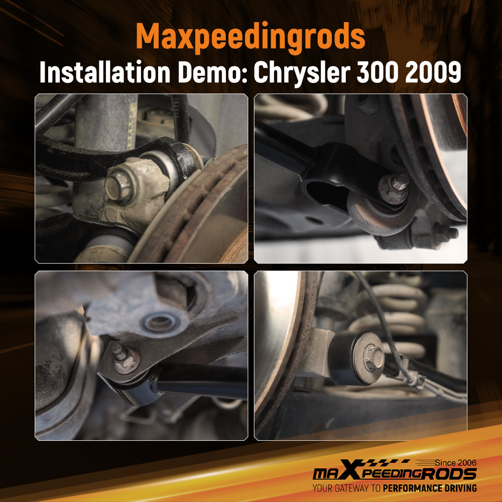 8pc Rear Suspension Control Arms Strut Rod Lateral Arm LHRH compatible for Dodge Charger