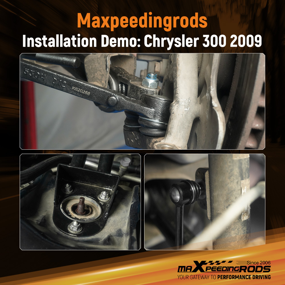 RWD Front Control Arms Tie Rods Suspension Kit for 2005-2010 300 Charger Magnum