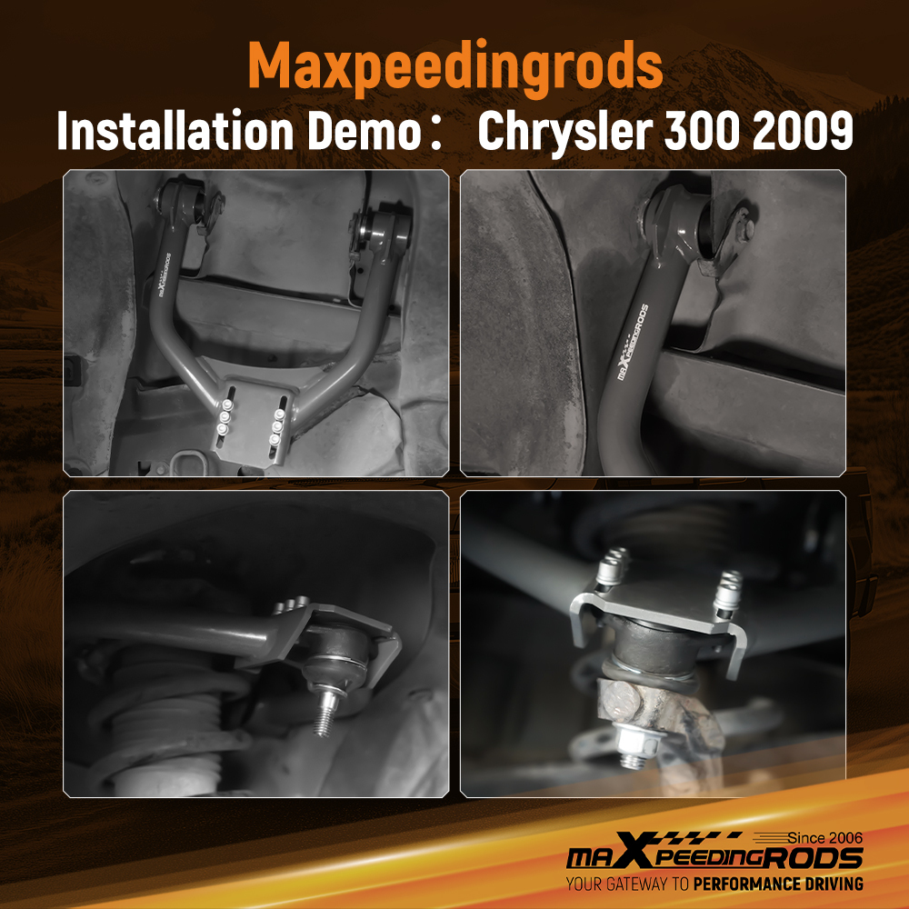 Adjustable Front Upper Camber Control Arms compatible for Dodge Challenger 2006-2022 23 RWD