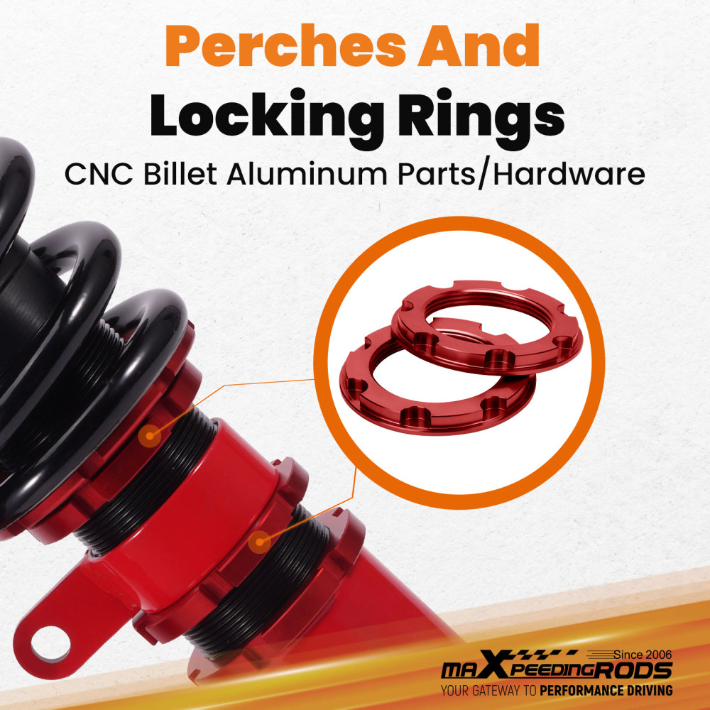 24 Way Coilovers Lowering Kit compatible for BMW 5 Series RWD E39 97-03 525i 530i 528i 540i