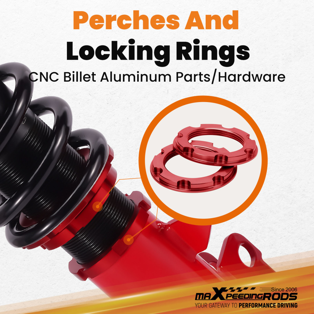 24 LEVEL DAMPER COILOVER compatible for MITSUBISHI ECLIPSE 4G 06-12 SUSPENSION CAMBER PLATE