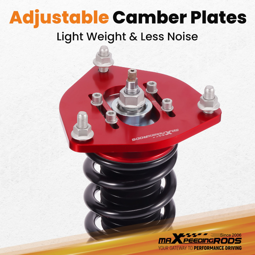 24 LEVEL DAMPER COILOVER compatible for MITSUBISHI ECLIPSE 4G 06-12 SUSPENSION CAMBER PLATE