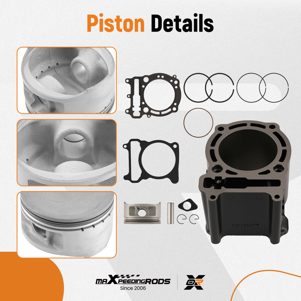 Cylinder Piston Kit for Linhai 400 400cc ATV UTV 80mm Bore Complete Assembly Set