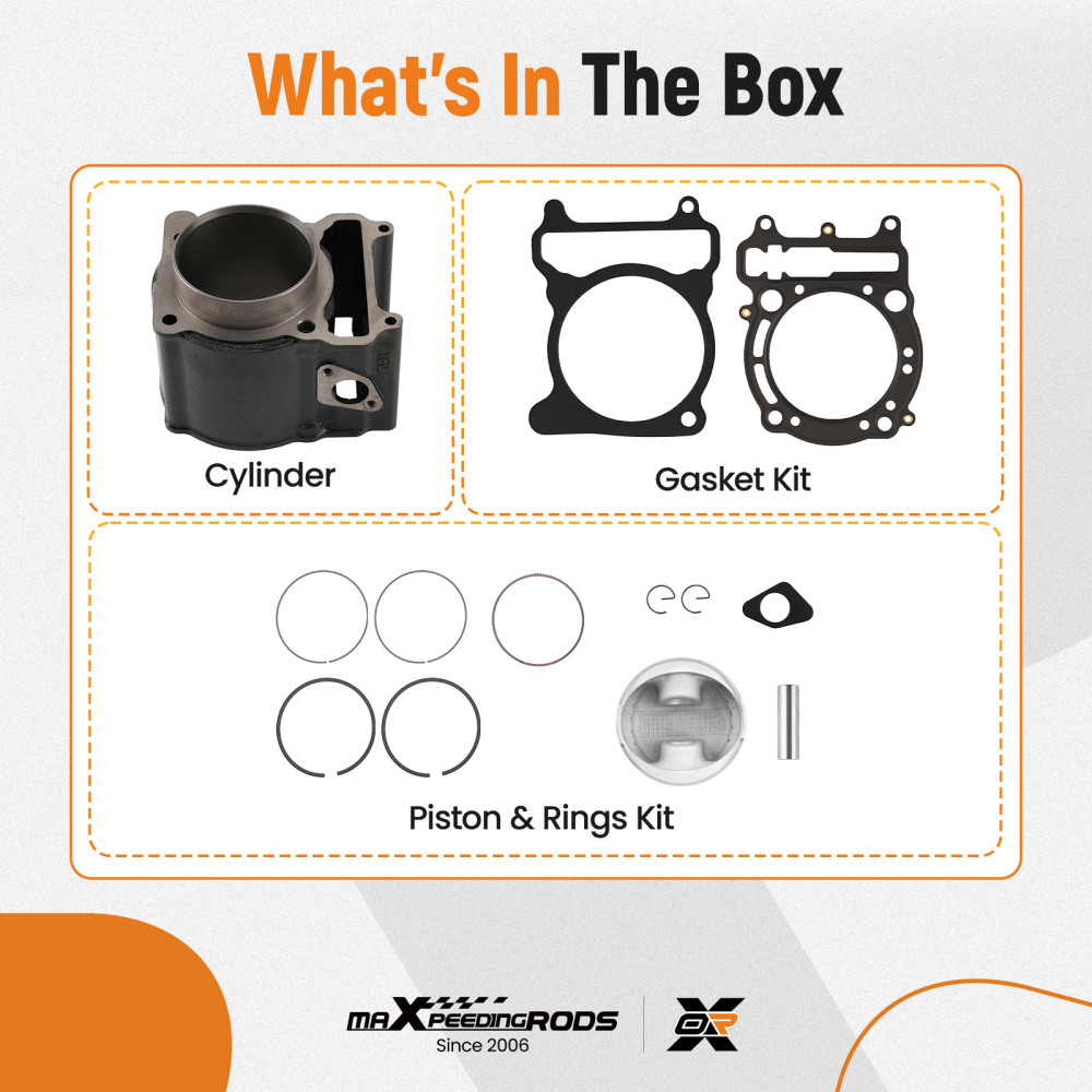 Cylinder Piston Kit for Linhai 400 400cc ATV UTV 80mm Bore Complete Assembly Set