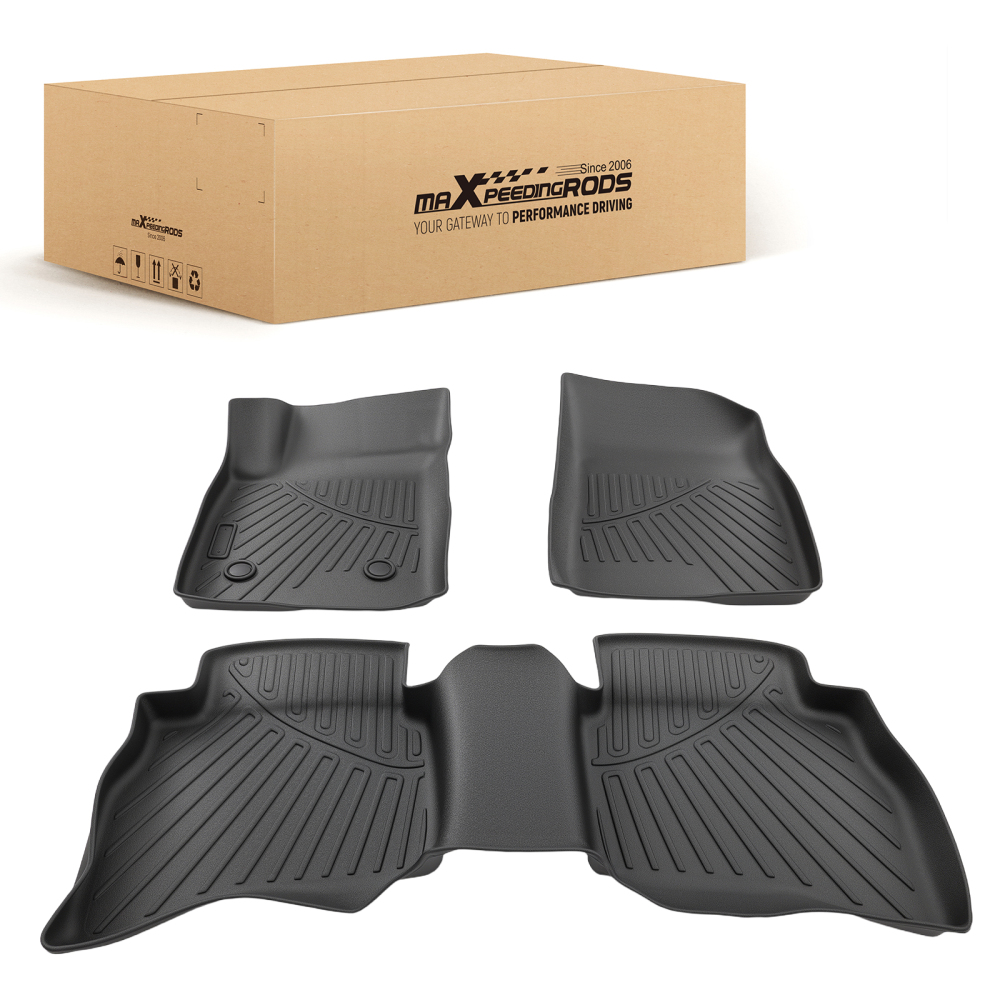 3D Floor Mats Set compatible for Buick Encore GX AWD 2020-2025 TPE Rubber Black