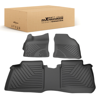 Anti-Slip Floor Mats Liner compatible for Toyota Corolla 2014-2019 TPE Rubber FrontRear
