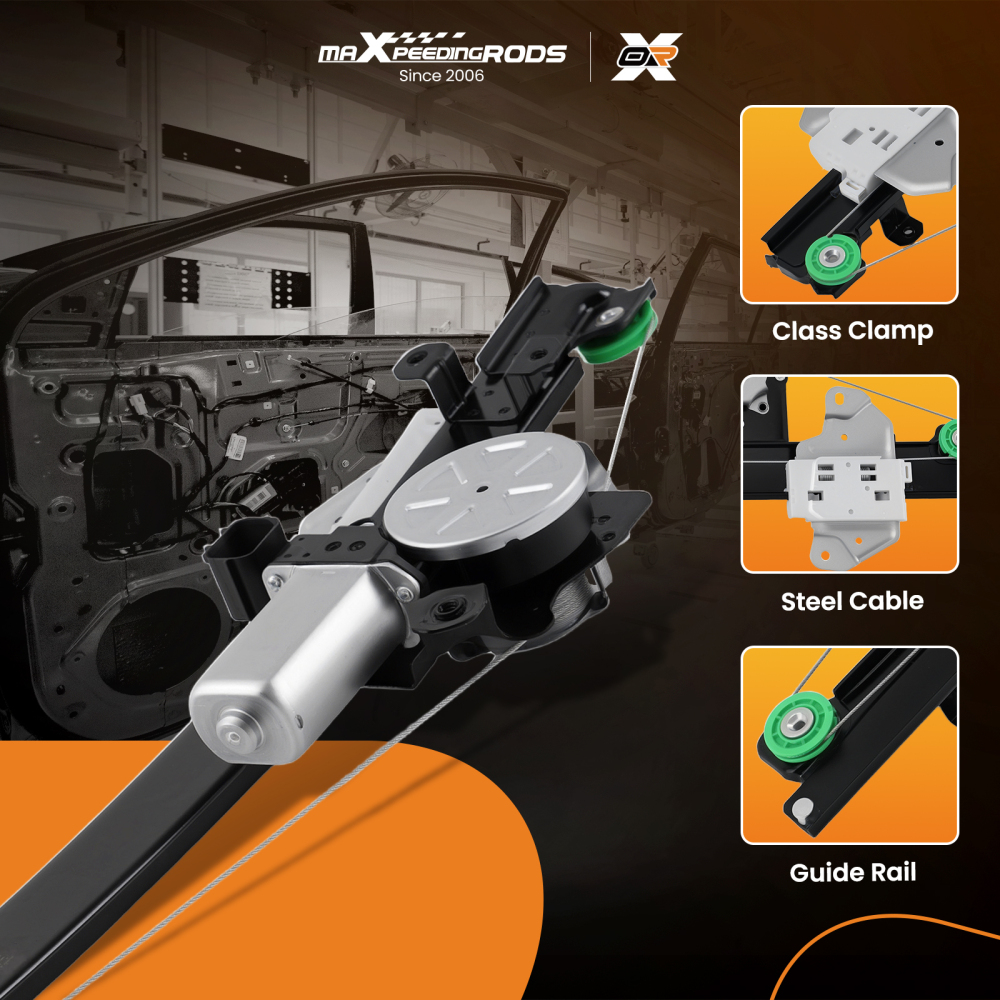 Front Right Power Window Lifter Assembly compatible for Nissan Altima 2013-2018