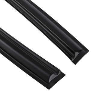 4PC Window Rain Guard Deflector Set compatible for Hyundai Sonata 2015-2019 Black Tinted