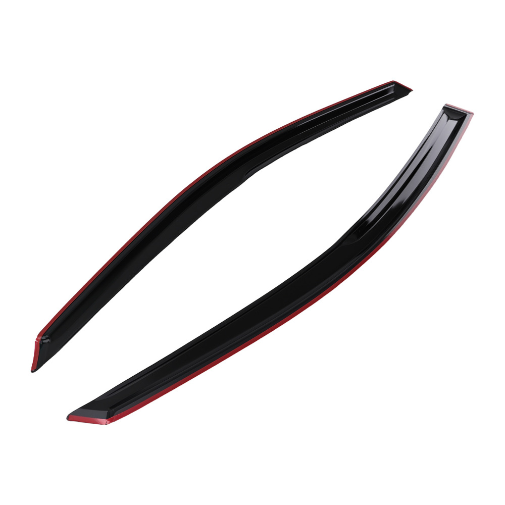 4-PC Vent Visor Set compatible for Mitsubishi Lancer Sedan 2002-2007 Black Tinted