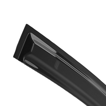 4pc Outside Mount Rain Guards Wind Deflectors compatible for Nissan Sentra 2013-2019 Black