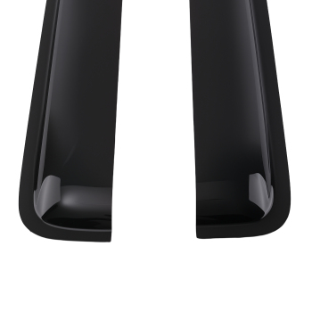 4pc Rain Guards Wind Deflectors compatible for Chevy Silverado Double Cab 2014-2018 Black