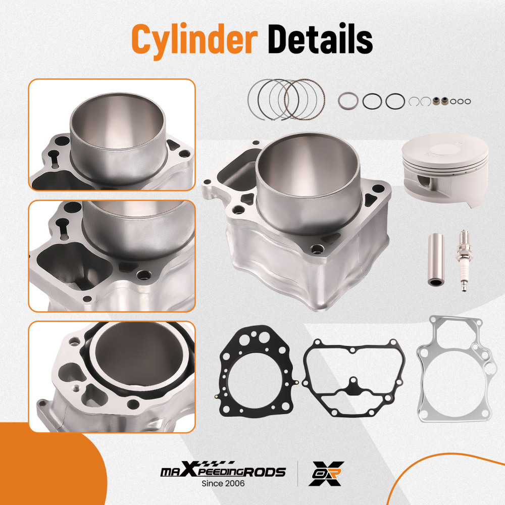 Cylinder Piston Gasket Kit compatible for Honda TRX500 Foreman 500 / Rubicon 500 2012-2019
