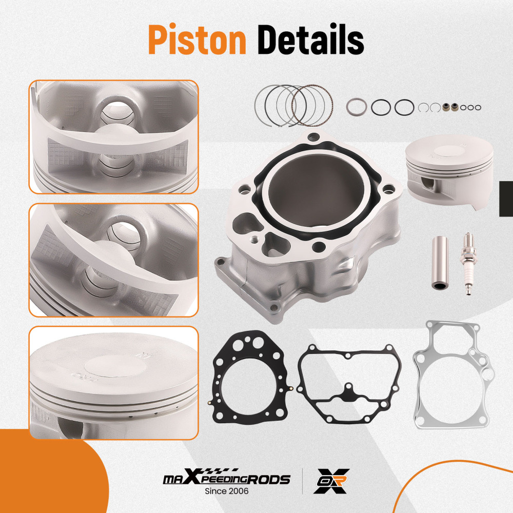 Cylinder Piston Gasket Kit compatible for Honda TRX500 Foreman 500 / Rubicon 500 2012-2019