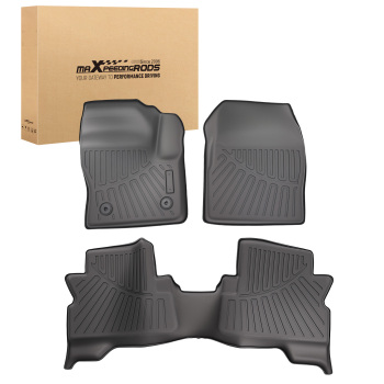 3-Piece Floor Mat Liner compatible for Ford Escape C-Max 2013-2019 Black TPE Floor Liners