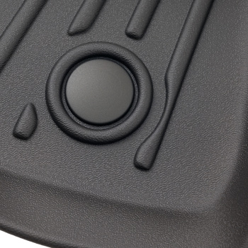 3-Piece Floor Mats Set compatible for Ford F-150 SuperCrew Cab 2010-2014 Black TPE