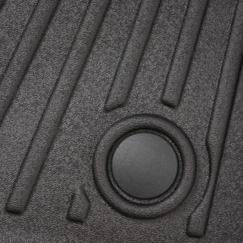 3-Piece Floor Mats Set compatible for Ford F-150 SuperCrew Cab 2010-2014 Black TPE