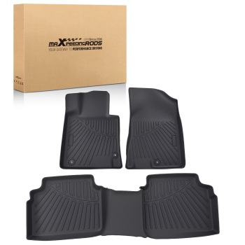 All-Weather Floor Mats compatible for Kia K5/Compatible for Hyundai Sonata Non-Hybrid 2020-2025 Black TPE