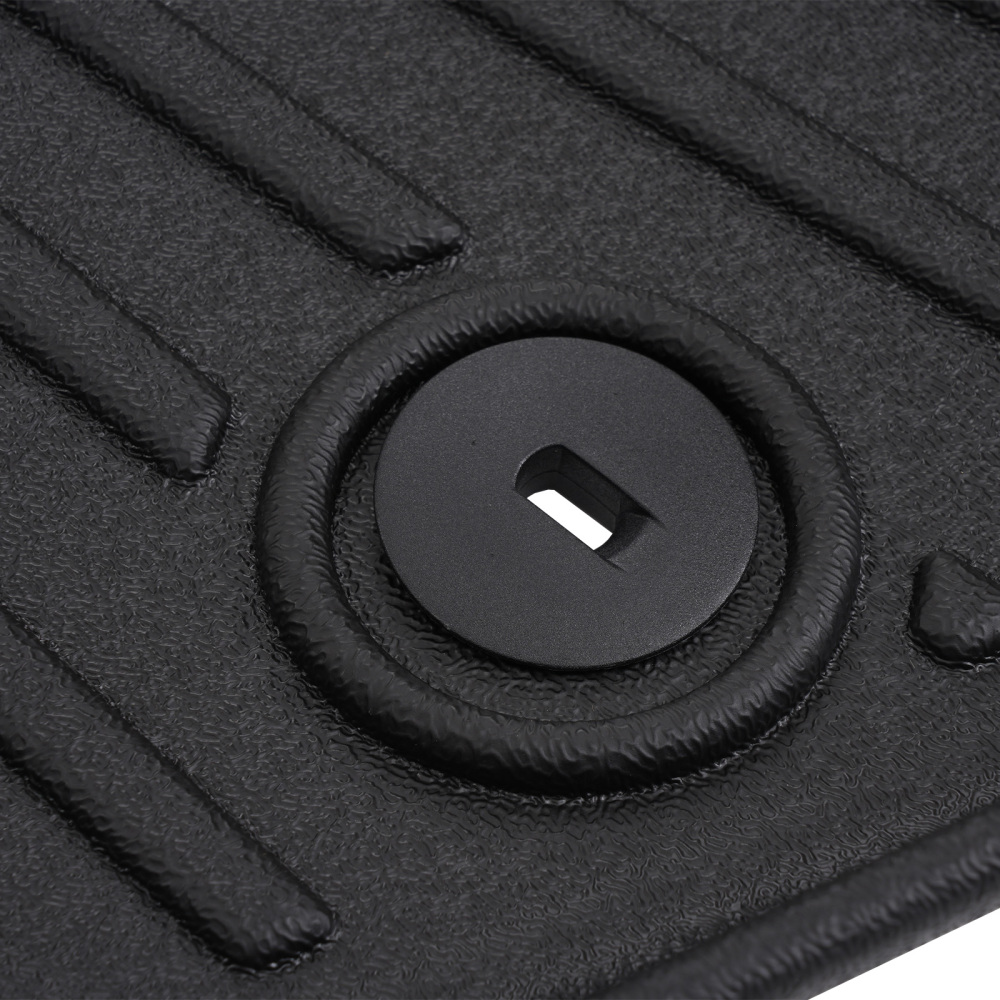 Carpet Floor Mats compatible for Kia Forte 2019-2024 Black TPE Rubber Custom Fit Waterproof