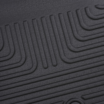 Black All-Weather Floor Mats compatible for Kia Telluride 2020-2025 TPE Rubber Floor Liners