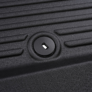 Black All-Weather Floor Mats compatible for Kia Telluride 2020-2025 TPE Rubber Floor Liners