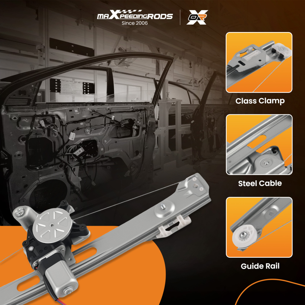 Window Lifter w/ Motor compatible for BMW 323i 325i 330i Rear Left 1999-2005 741-480