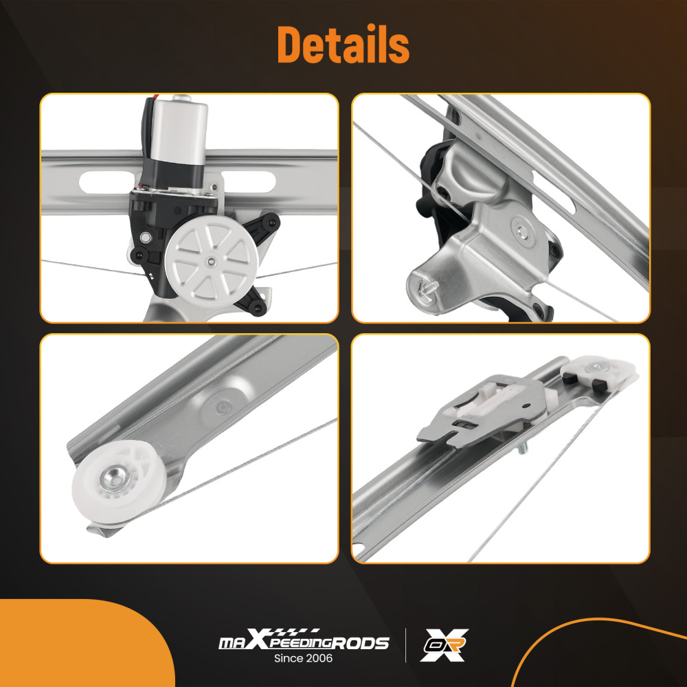 Window Lifter w/ Motor compatible for BMW 323i 325i 330i Rear Left 1999-2005 741-480