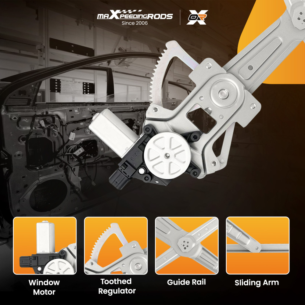 Power Window RegulatorMotor Front Right compatible for Mitsubishi Lancer 2008-2012