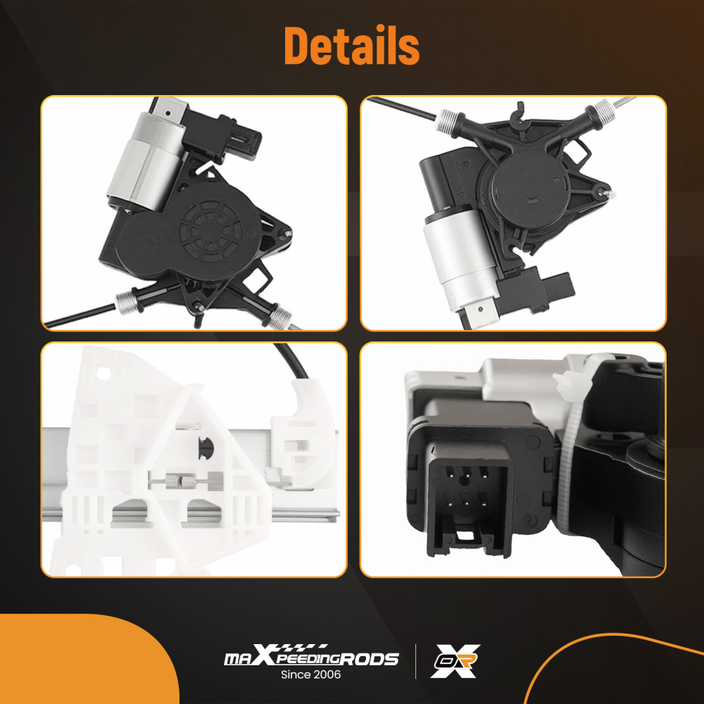 Power Window Regulator w/ Motor compatible for Mazda CX-9 2007-2015 Front Right Side