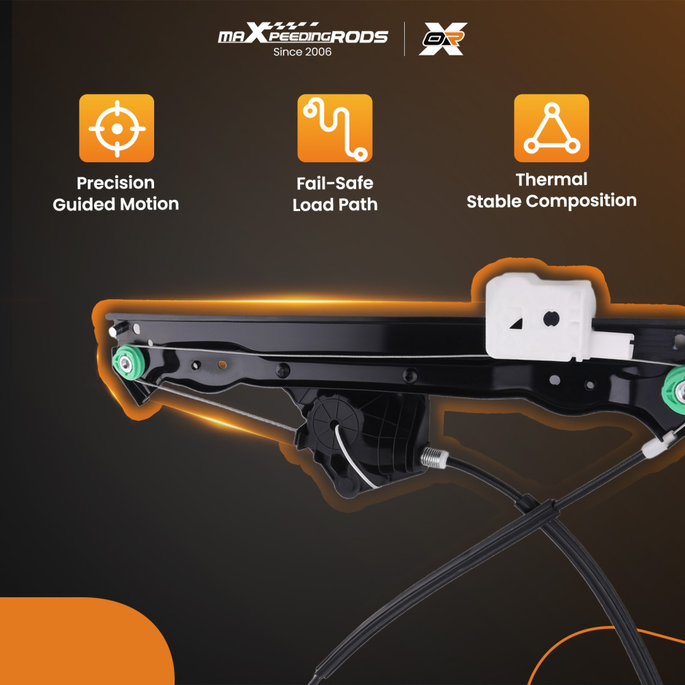 Front Right Window Regulator compatible for Chrysler Sebring 2007-2010 68020562AA 752-311