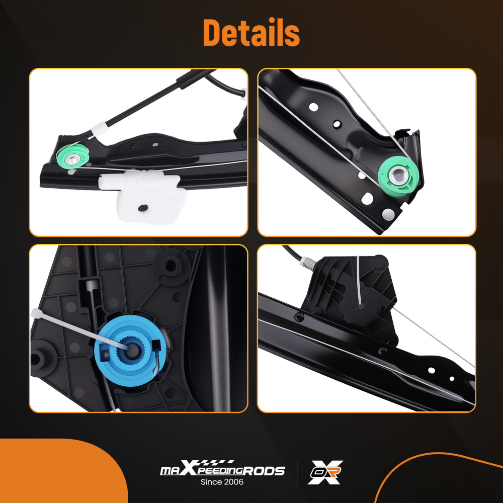 Front Right Window Regulator compatible for Chrysler Sebring 2007-2010 68020562AA 752-311