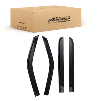 4pc Wind Deflectors Set compatible for Ford F-150 Crew Cab 2015-2020 Window Rain Guards