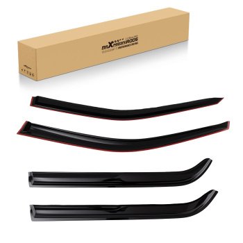 4pc Window Visor Rain Guards compatible for Ford Explorer 2011-2019 Outside Mount Black Set