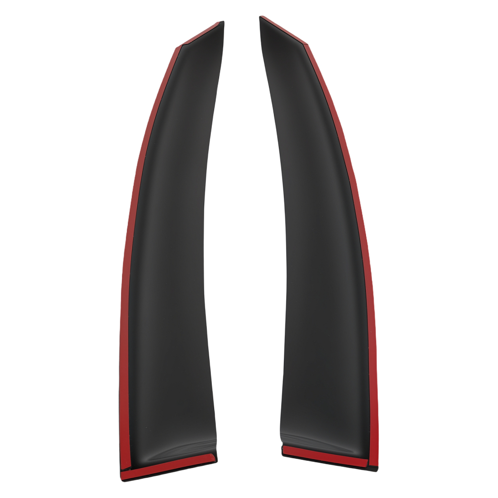 4pc Side Window Deflectors Set compatible for Hyundai Accent Sedan 18-22 Black Rain Guards