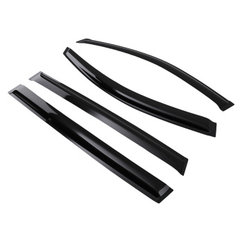 4-Piece Window Wind Deflectors Rain Guards compatible for Toyota Sienna 2004-2010 Smoke