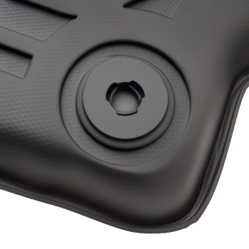 All-Weather Black Floor Mats Liner compatible for Hyundai Accent 2018-2023 TPE Custom Fit