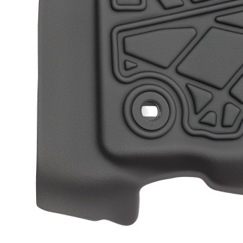 3-Piece Floor Mats compatible for Toyota 4Runner 13-24 compatible for Lexus GX460 Black TPE All Weather