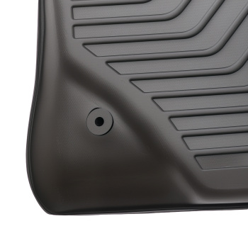 3-Piece Floor Mats Set compatible for Mazda 3 2014-2018 TPE Black FrontRear Custom Fit