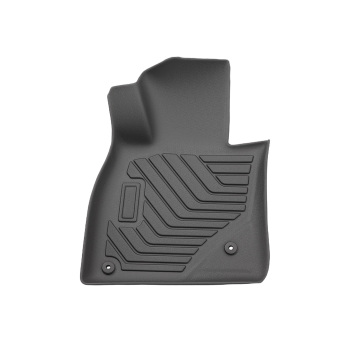 3-Piece Floor Mats Set compatible for Mazda 3 2014-2018 TPE Black FrontRear Custom Fit