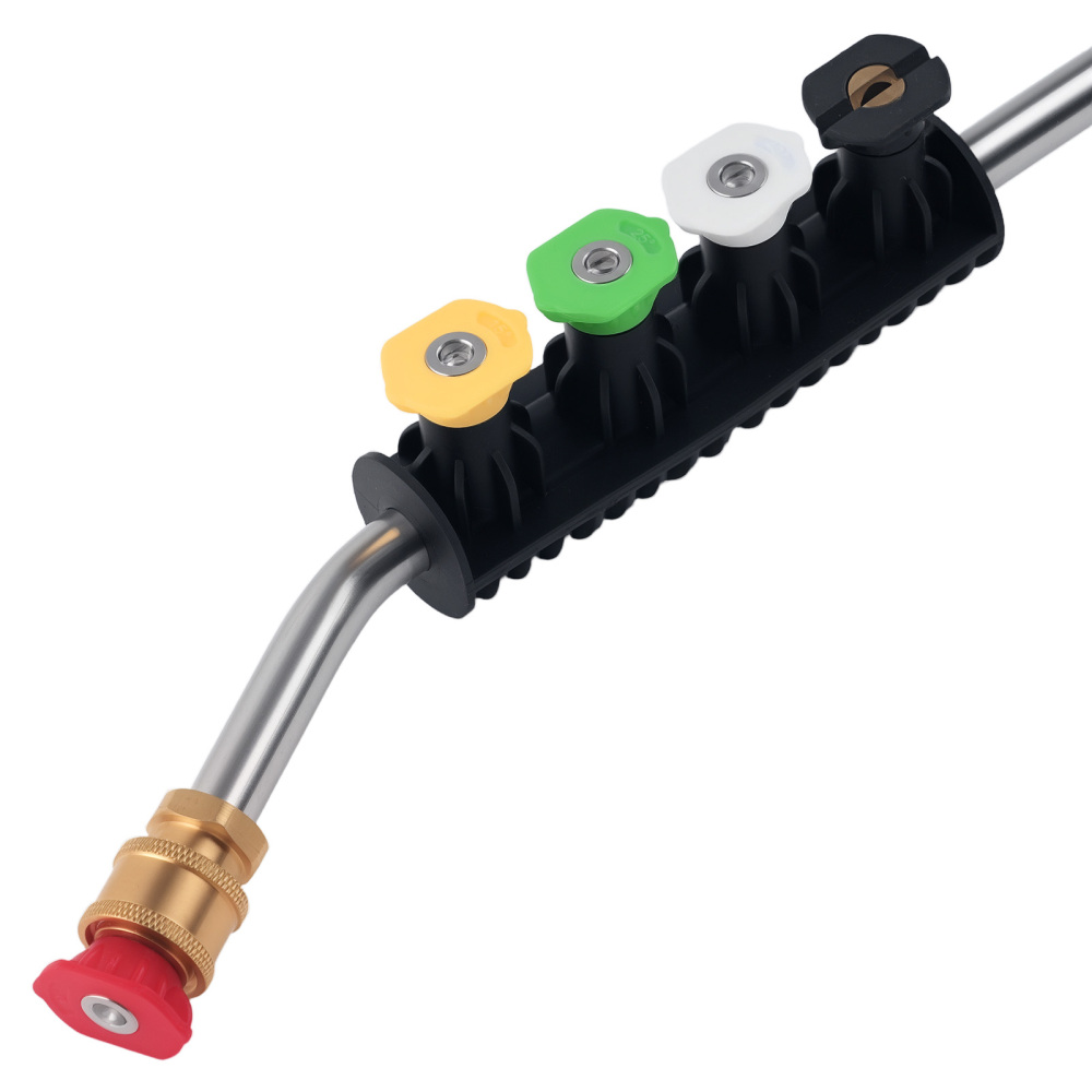 Heavy Duty Pressure Wand 1/4 Quick Connect 5 Tips Copper Stainless Steel