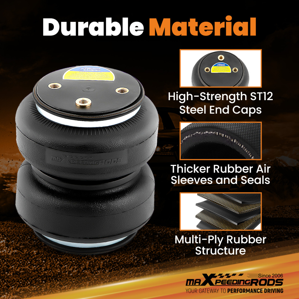 Rear Air Suspension Spring Bag Kit Compatible for Ram 1500 4 Wheel Drive 2019-2025 5000lbs