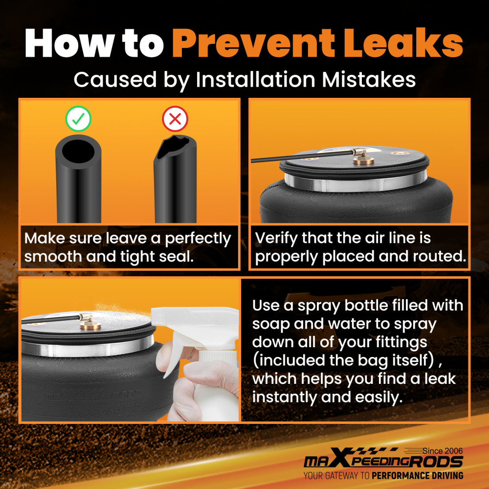 Air Spring Suspension Kit For Ford F-250 F-350 Super Duty Pickup 2005-2010