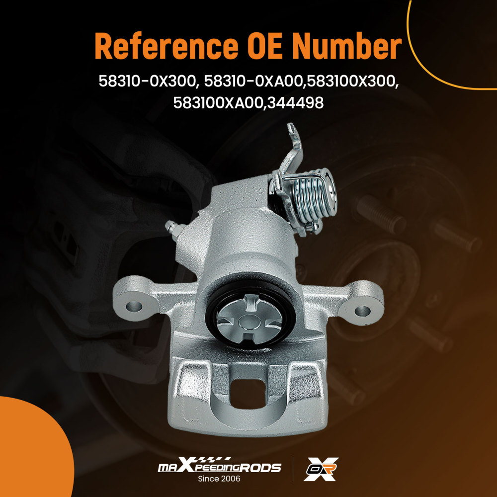 Brake Caliper Rear Left compatible for Hyundai i10 2007-2013 58310-0XA00 583100X300 730061