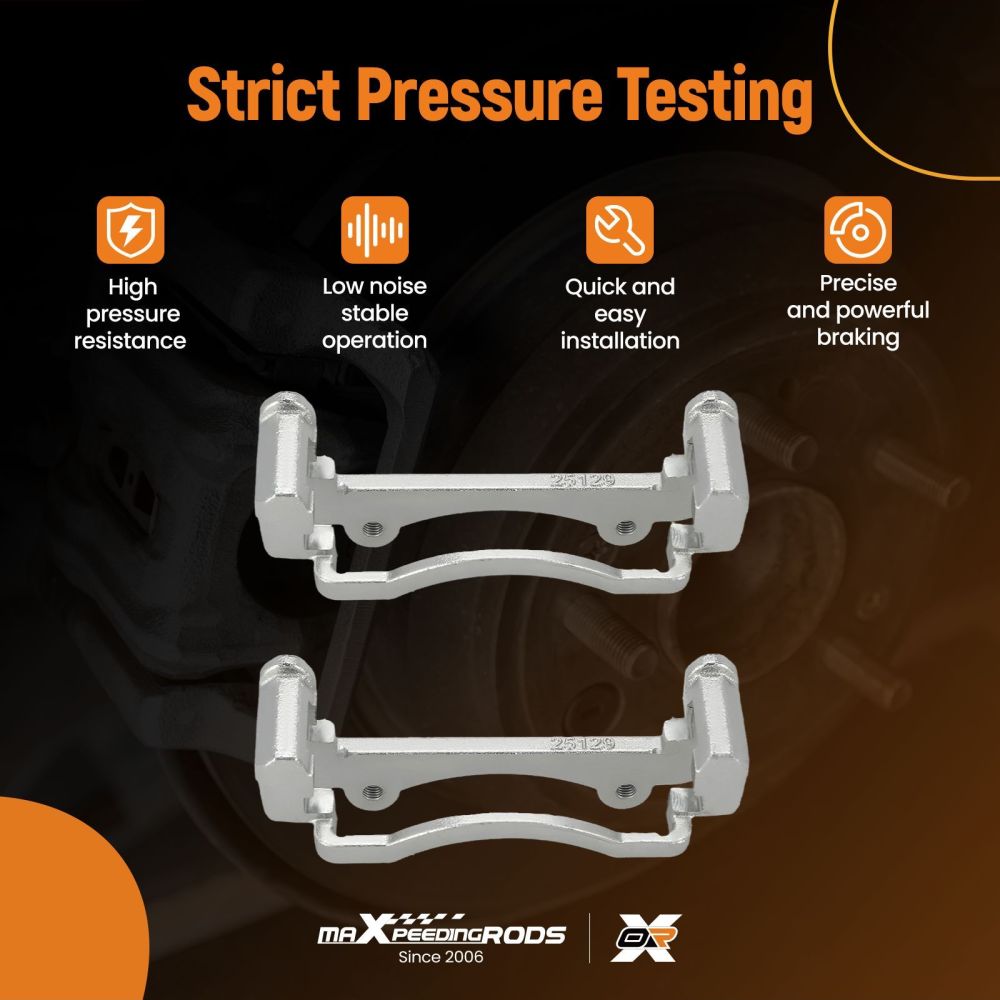 2X Front Brake Caliper Bracket Upgrade Kit compatible for Ford Falcon BA BF FG 322mm