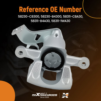 Rear Right Brake Caliper compatible for Hyundai i10 i20 Rio 1.0, 1.2 1.4 2011- 58230-B4300
