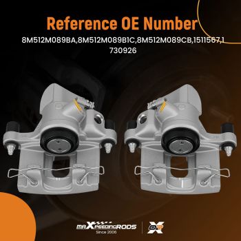 Rear Brake Calipers compatible for Ford C-Max II Focus III Kuga compatible for Mazda 3 Volvo C30 C70 38mm