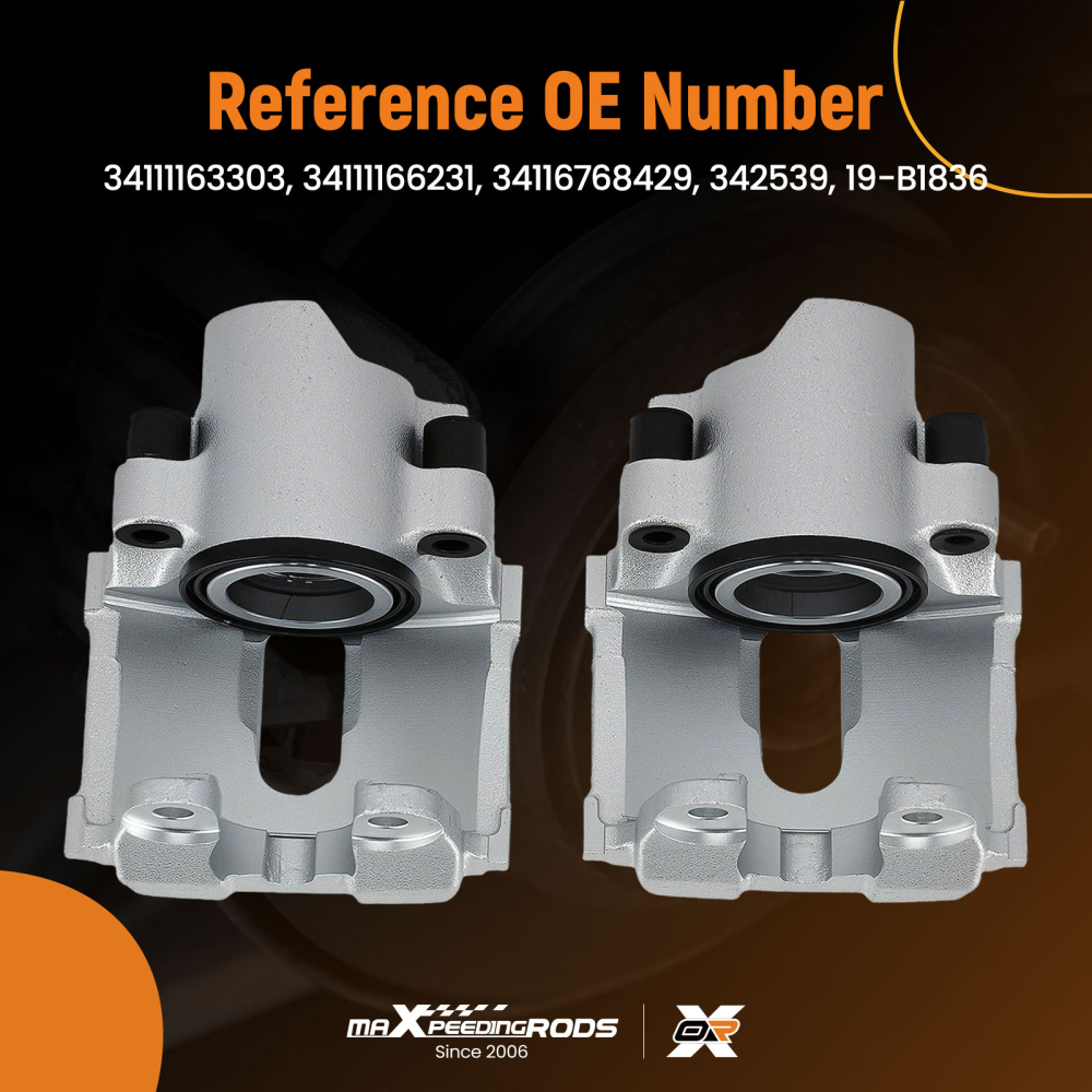 Front Brake Caliper compatible for BMW 5 Series E39 530i 530d 535i 540i 96-04 34111163303