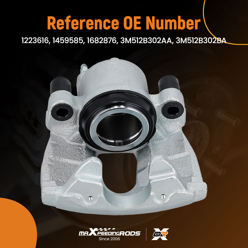 Front Left Brake Caliper compatible for Ford C-Max Focus Transit Tourneo compatible for Mazda 3 Volvo S40