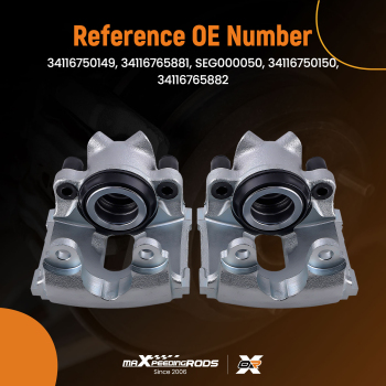 Front Left Right Brake Calipers compatible for BMW 3 Series E46 1999-2007 compatible for MG ZT 2001-2005